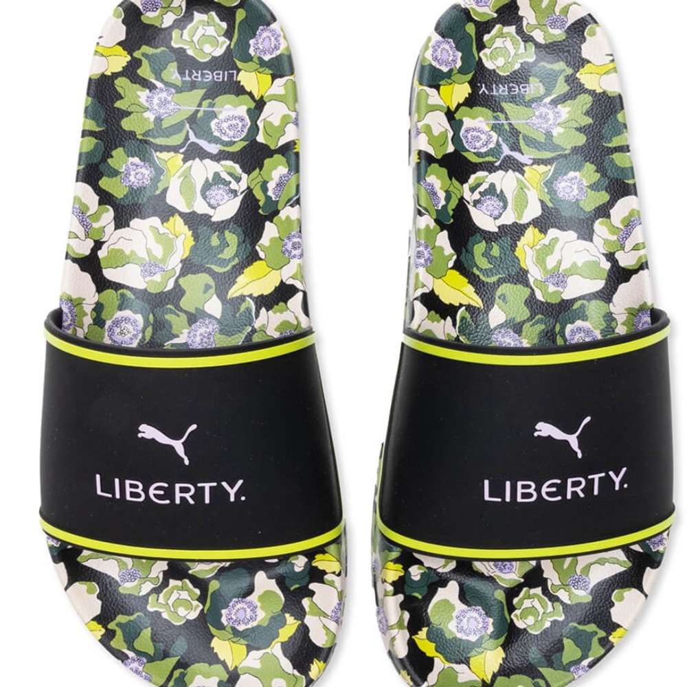 Puma/Liberty London Floral Lavender Fog Slides